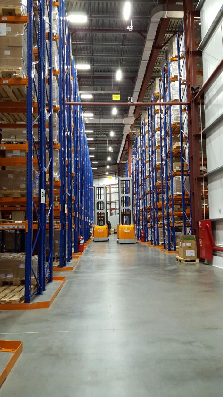 Освещение склада ЗАО "Арал Плюс" (Московская обл.)