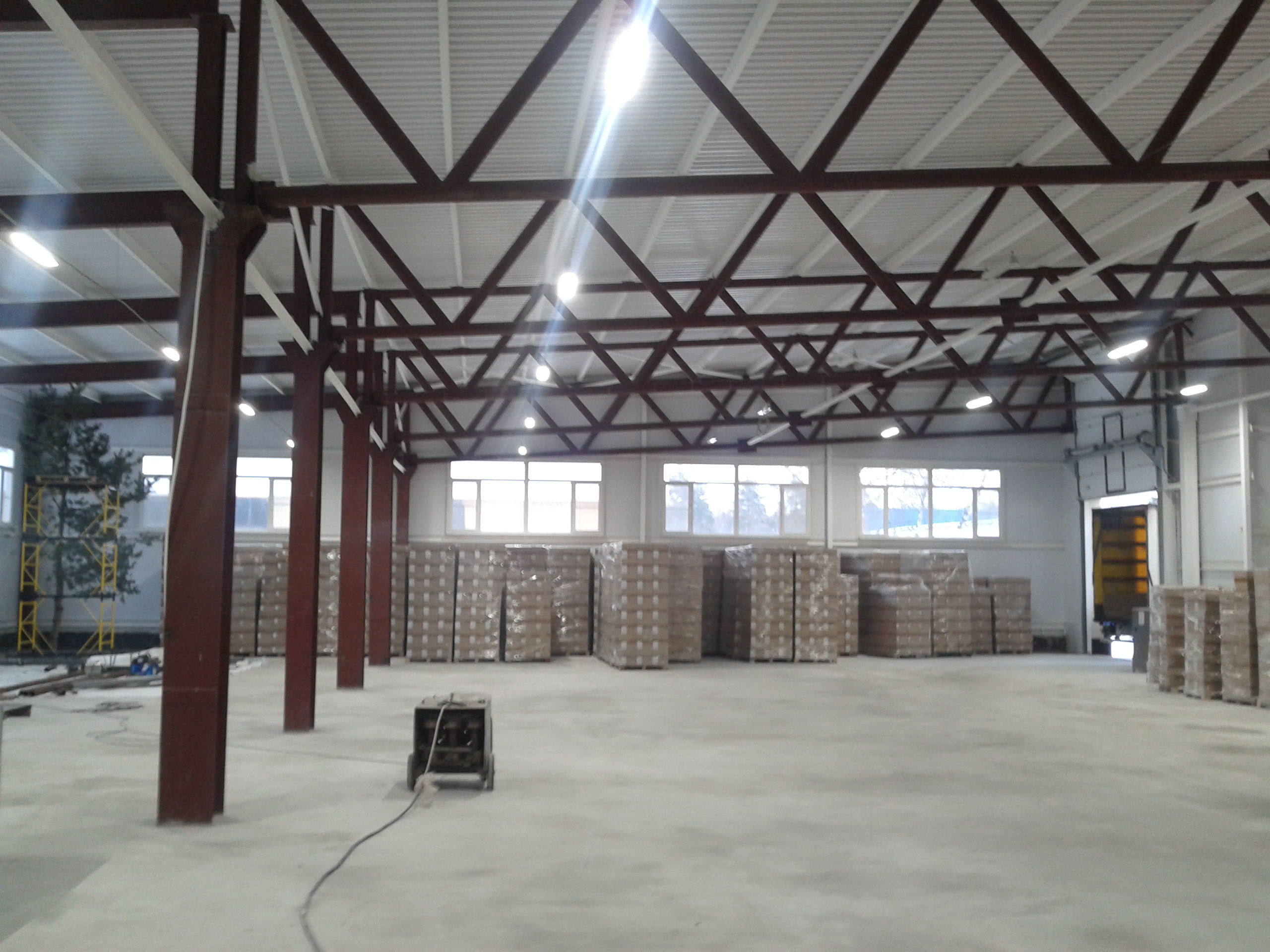 Освещение склада Вистекс (Московская обл.)