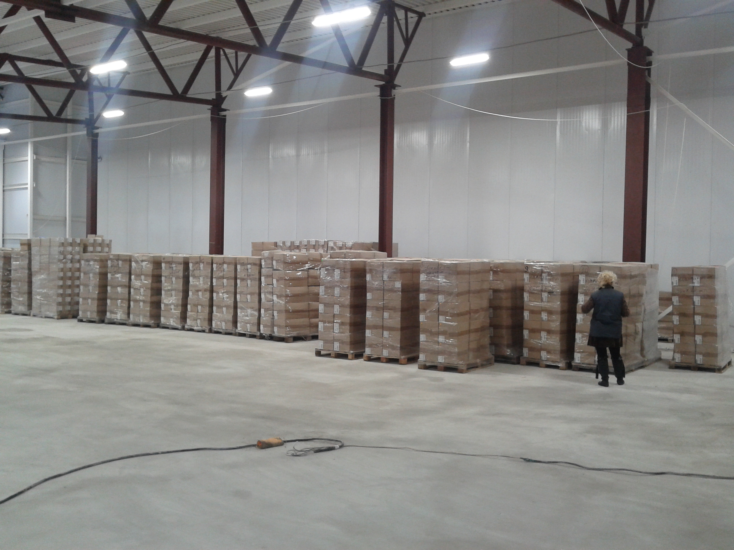 Освещение склада Вистекс (Московская обл.)